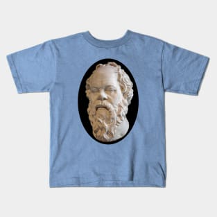 Greek Philosopher Socrates in Marble Kids T-Shirt